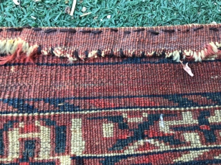 antique Turkmen mafrash, 34-68 cm. natural colors.                          