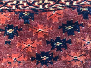 antique Turkmen mafrash, 34-68 cm. natural colors.                          