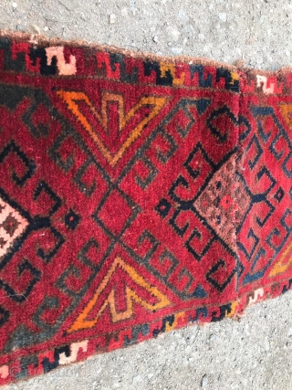 Kazakz or Uzbek, Yastık / Napramash,Cenral Asian ( non-Turkmen) 32 X 100 cm.1930,                    