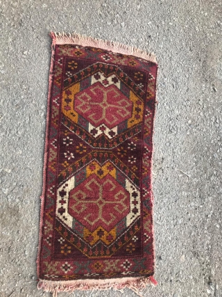 Non Turkmen Central Asian/Uzbek or Kazakh (?) "karshin" (bag face), 90 x 40 cm.                   