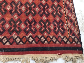 Karakalpak, kilim, 1940-1950, 210X350 cm.In good condition, need to wash                       