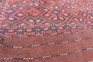 Turkmen kilim, antique in excellent condition                           