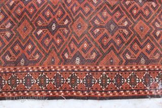 Turkmen kilim, antique in excellent condition                           