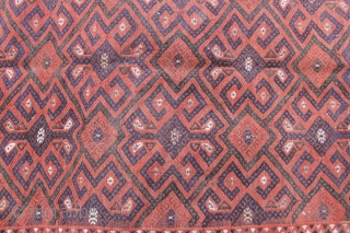 Turkmen kilim, antique in excellent condition                           