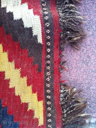 Large Afghan kilim with allover  design of beautiful diamonds. Size approximately 12 ft. X 6.5 ft.                