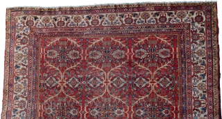 Decorative antique shabby chic Mahal carpet 414x317cm

More info: https://sharafiandco.com/product/antique-shabby-chic-mahal-carpet-414x317cm/

                        