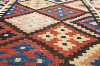 Decorative Azarbijan kilim 574x110cm in very good condition.

More Info: https://sharafiandco.com/product/antique-azerbijan-kelim-runner-574x110cm/
                       