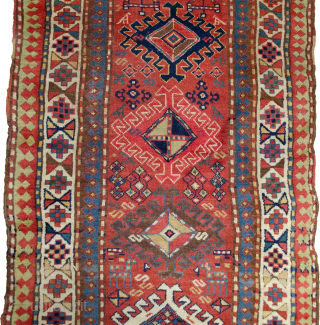Splendid antique Shahsavan runner with a beautiful hue of red for ground colour.321x109cm, 19th Century. Small old repairs. 

Link: https://sharafiandco.com/product/antique-shahsavan-runner-321x109cm/
             