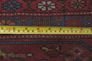 Rare antique Kordi carpet 590X280CM. There are couple of areas of repiling, which have been done expertly.

More Info: https://sharafiandco.com/product/antique-kordi-carpet-590x280cm/
              