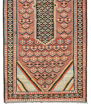 Antique Bijar Kilim in very good condition 310x135cm Circa 1920

More info: https://sharafiandco.com/product/antique-bijar-kilim-310x135cm/
                     