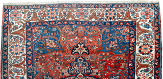 Antique Bakhtiar Carpet 420x326cm, Circa 1900, good condition, some minute repiling that does not show.

More info: https://sharafiandco.com/product/antique-bakhtiar-carpet-420x326cm/
                