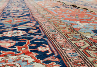 Antique Heriz Carpet 457x3745cm in good condition
More info: https://sharafiandco.com/product/antique-heriz-carpet-457x374cm/