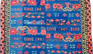 Antique Ukrainian Kilim 450x325, Late 19th Century, in good condition with some old repairs.
More info: https://sharafiandco.com/product/antique-ukrainian-kilim-450x325cm/