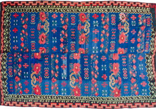 Antique Ukrainian Kilim 450x325, Late 19th Century, in good condition with some old repairs.
More info: https://sharafiandco.com/product/antique-ukrainian-kilim-450x325cm/