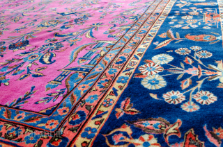 Antique Kashan Carpet Circa 1900 in good condition. Very soft wool and feels like a Manchester
More info:https://sharafiandco.com/product/antique-kashan-carpet-553x305cm/