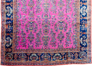 Antique Kashan Carpet Circa 1900 in good condition. Very soft wool and feels like a Manchester
More info:https://sharafiandco.com/product/antique-kashan-carpet-553x305cm/