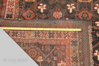 13093 Antique Varamin Carpet 310x145cm, Circa 1890.Rare example of an antique Varamin carpet woven on wool. Varamins of this ilk are woven on horizontal looms and they are usually long and narrow  ...