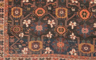 13093 Antique Varamin Carpet 310x145cm, Circa 1890.Rare example of an antique Varamin carpet woven on wool. Varamins of this ilk are woven on horizontal looms and they are usually long and narrow  ...