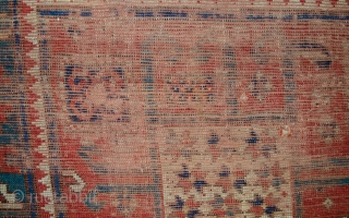 Antique Karachov 181x155cm, 19th Century. Beautiful colours but it is a bit of a project. Hence the excellent price.              