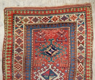 Antique Shahsavan Runner 312x98cm, early 19th Century, with stunning colours and in reasonable condition, as shown in images.               