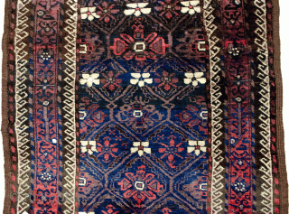 Full pile and intact antique Baluch rug 175X90CM, woven on wool. It is in very good condition.

More Info: https://sharafiandco.com/product/antique-baluch-rug-175x90cm/
              