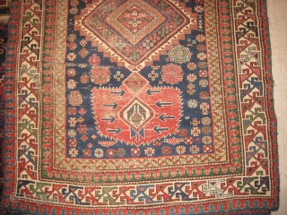 A Long Shirvan Type Rug, some tears                          