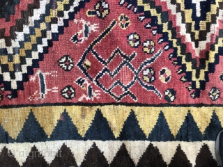 Z is for Zakatala.  I think it is zakatala. Some interesting weft changes, likely intentional. Minor repairs.  Great wool.  Fantastic hanging. Or on the floor, with the right perspective.  ...
