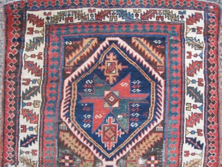 Some kinda NWP Fraggy Long Rug with Shah Sewan elwments & intriguing weft changes                   