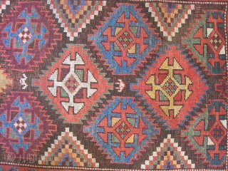 Kurd Long Rug with Ashiks, slightly trapezoidal                          