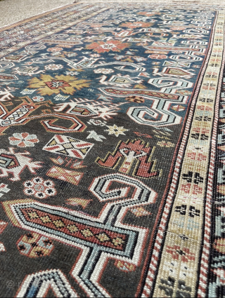 Antique Caucasian Perepedil Rug. Circa 1900 “””””SOLD”””””
                          