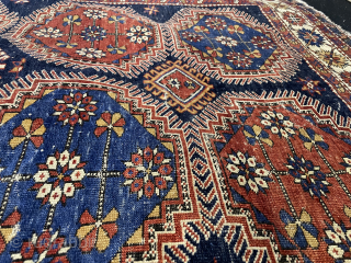 Caucasian Surakhani  Baku. Mid 19th Century.
Contact for details.
More Caucasian rugs available.
Checkout SiezGallery on instagram.
Email : Siezbazaar@gmail.com                