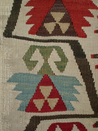 RARE ANATOLIAN KILIM WITH ALL GOOD COLORS AND IN GREAT SHAPE, FIRST HALF OF THE 19TH CENTURY, 380cm x 184cm,,             