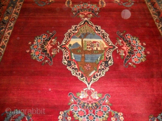 An impressive old engelas area rug.
Very good condition: 517 x 364  qm 18,82                   