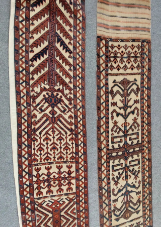 Antique Turkmen tent band in very good condition.                         