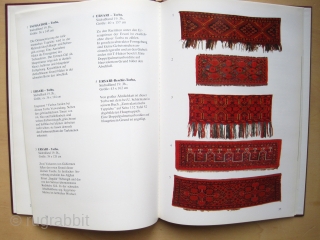 Book: Bernheimer: Alte und antike Knüpfarbeiten der Turkmenen, 1977
Nice exhibition catalogue on antique Turkoman weavings, mainly on main carpets of Yomuds and Ersari/Beshir, Ersari- and Saryk-torbas and tent bands of the Yomud
Cloth,  ...