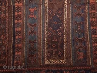 Adding some pictures of that amazing baluch Beluch Kilim jused as sofreh Or ensi  northeast Persia timuri bahurli  circa 1866-1877 natural dyes sumac technique flatwoven brocade Orginal sides and ends  ...