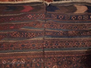 Adding some pictures of that amazing baluch Beluch Kilim jused as sofreh Or ensi  northeast Persia timuri bahurli  circa 1866-1877 natural dyes sumac technique flatwoven brocade Orginal sides and ends  ...