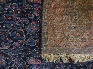 Antique Senneh rug northwest Persia with paisley leaves and  buds & tendrill allover , very good condition for collection or flooring a perfect rug for botanical garden lovers late 19th Century  ...