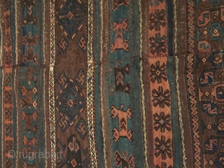 Adding some pictures of that amazing baluch Beluch Kilim jused as sofreh Or ensi  northeast Persia timuri bahurli  circa 1866-1877 natural dyes sumac technique flatwoven brocade Orginal sides and ends  ...
