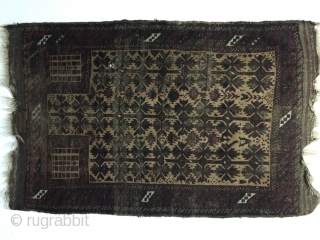1850s Baluch Timuri  prayer Rug rare typ and color palette sıze 170 cm x 148 cm                