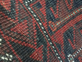 Antique Baluch rug with camelhair field arround 1900 some silk highlights size 156 cm x 85 cm                