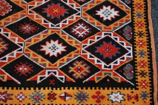 old Ait Ouaouzguite Berber pile rug from south Morocco



size : 262 cm  x 142 cm

                 