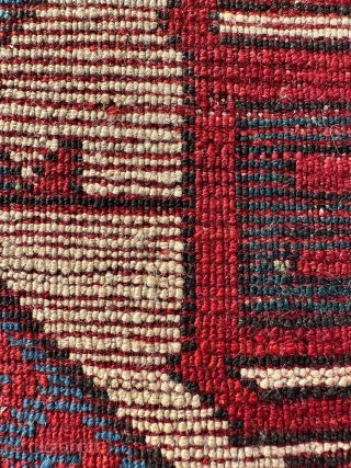 Antique Lori Pambak ,  
Size: 234 cm x 135 cm 
Warp: Gold brown 3/2 threads 
Weft: Tomato red 1 ply thread 
Condition: Good , old repairs original pile ;
Restorations worthy 
Age:  ...