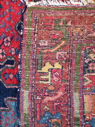 Antique Hamadan Gharaghan Area Carpet 19th century 
Condition Nice condition, full pile,
natural dye size  56 to 79 inch
design caucasian             