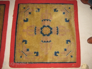 Pair of Chinese Mats
Each 31"x32"
Mid 19th Century                          