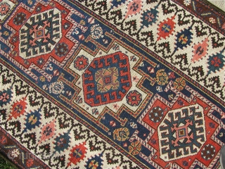 3' 3" x 9' 2" Northwest Persian with ends secured; selvage wrapping replaced.  Free Ship/U.S.    3 day returns policy.          