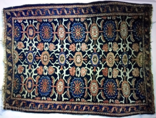 3' 0" x 4' 0" N.W.Persian in overall low to medium pile condition.  A small tear near one corner; the ends are uneven.  Quote includes shipping/U.S.   3 day  ...