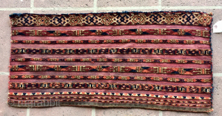 Pair of antique 1' 5" x 3' 3' & 1' 6" x 3' 2" Mixed Technique Turkmen Chuvals.  In excellent condition, but in need of cleaning.
stephenehofmann@gmail.com      