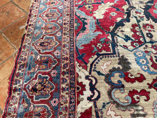 Rare silk rug, senneh rug, mid 19th century - 190 x 135 cm
Early dyes, very fine with significant damage.

£1500 ono             