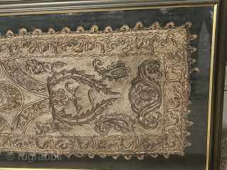 Beautiful 19th century 6’x2’ Ottoman embroidered rug and 34”x18” Bochas. Items have been expertly framed.

Asking $275. Local pick up will be necessary if buyer wants them in the frames. I can remove  ...